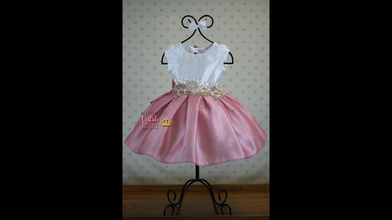 vestido princesa rosa