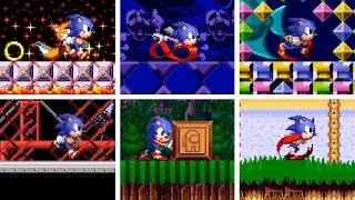 10 NEW AMAZING LEVELS in Sonic 1 ✨ Sonic Forever mods ✨ Gameplay