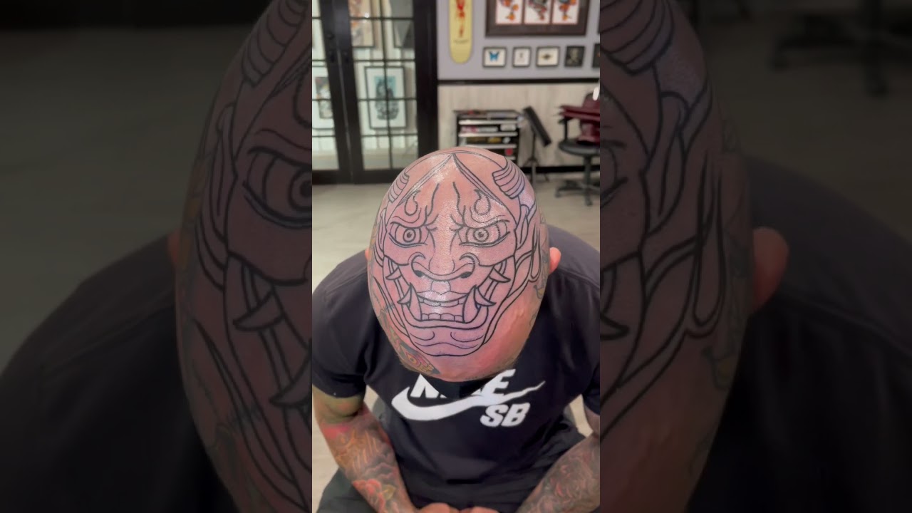 Hannya Head Tattoo.