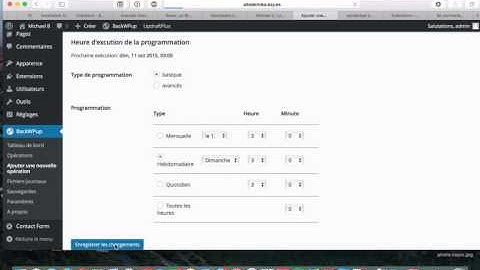 Sauvegarde base de donnée Wordpress