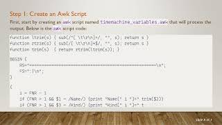 How To Split Command Output Into Separate Variables In Bash For Macos Time Machine