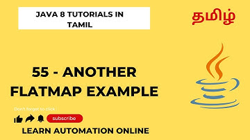 Java8 | 55 | Another Flat Map function example | Tamil