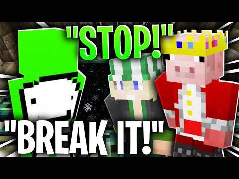 Dream BREAKS THE END PORTAL ON THE DREAM SMP!