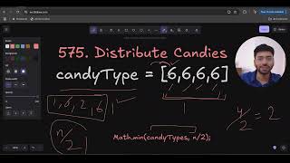 Leetcode Problem 575: Distribute Candies | Algorithm Explained
