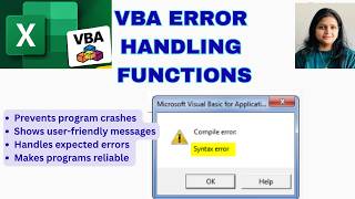 VBA Error Handling in Excel | On Error resume & Goto #ExcelVBA #VBA #VBAErrorHandling #ExcelTutorial