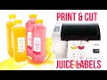 Print and Cut Custom Juice Labels