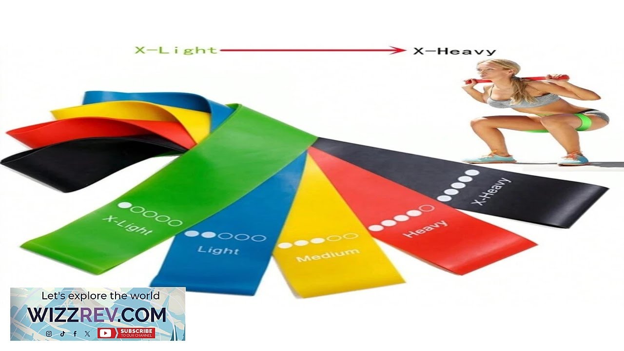 TPE Resistance Bands Fitness Set Rubber Loop Bands Strength Training Workout Expander