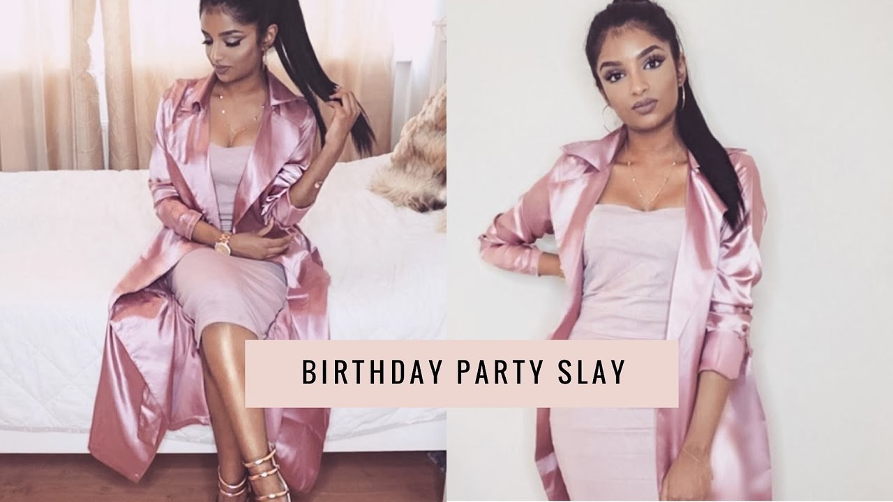 Grwm Birthday Party Slayy Makeup Hairstyle And Outfit Get Ready With Me Youtube