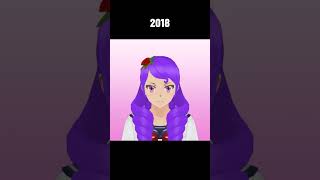 Evolution of Tokuko Kitagawa Portraits #yanderesimulator #edit #shorts #yoytubeshorts