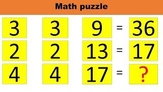 GIVE YOUR BRAIN A WORKOUT #61 I #Mathpuzzle with answers