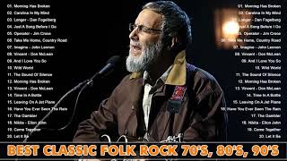 Cat Stevens, Don Mclean, Jim Croce, John Denver   Classic Folk Rock   Folk Songs Best Collection