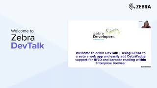 Zebra DevTalk | Using GenAI to Create Web Apps and Add DataWedge Support | Zebra