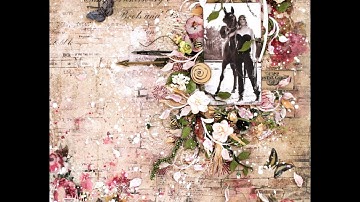 Mixed media layout tutorial by Wilma Voermans . Timeless collection