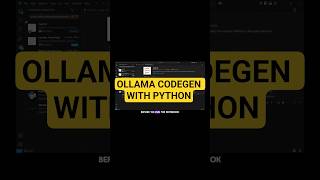 Generate Python Code with Ollama in VS Code
