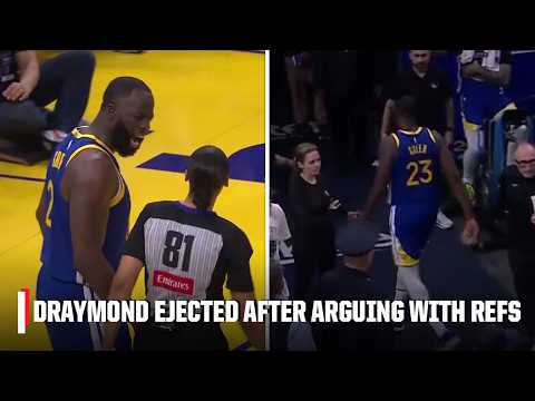 Draymond Green is EJECTED after arguing no-call with referees | NBA on ESPN
