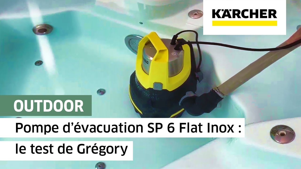 Pompe d'évacuation SP 6 Flat Inox : le test de Grégory