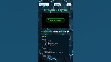EXTRACTION BUTTON ⚡ Hacker Style UI (HTML & CSS)