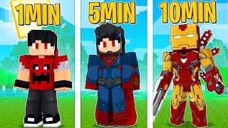 CADA MINUTO VIRAMOS UM SUPER HERÓI NO MINECRAFT ! (incrível) ‹‹ P3DRU ››