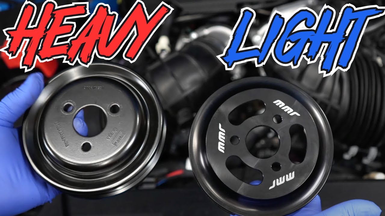 24 Mustang Weight loss ! MMR Water Pump Pulley Swap w/ Ti Bolts