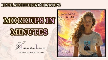 Make Beautiful FREE Mockups in 5 Minutes for Etsy | Adobe Express & Canva Tutorial