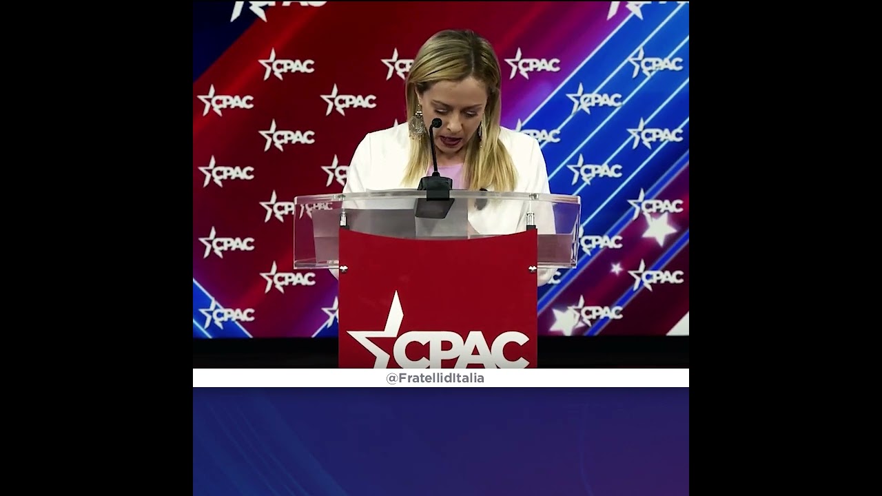 Intervento di Giorgia Meloni al CPAC Florida: la più grande conferenza politica mondo conservatore