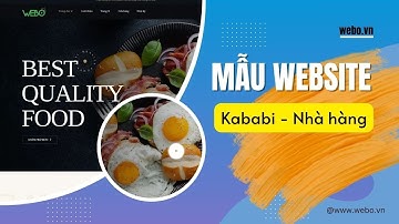 Mẫu trang web demo. Kababi - Nhà hàng