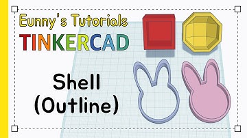 17. Shell outline - Tinkercad Basic Tutorials  | 3D modeling how to make
