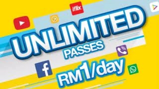 Official Sim Digi RM1/Per Day Unlimited All Apps Auto Renew