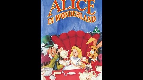 Thumbnail of Closing to Alice in Wonderland UK VHS (1992)