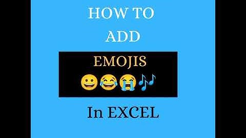 How to use Emojis in Excel I#insert emoji in excel,#how to add emojis in excel,#Emoji