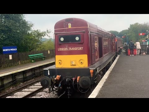 Class 20 diesel train on the Epping Ongar railway 