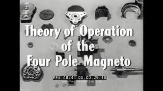 WWII ANIMATED TRAINING FILM   AIRCRAFT MAGNETO "PART 1: THEORY OF FOUR POLE MAGNETO"    48244 screenshot 5