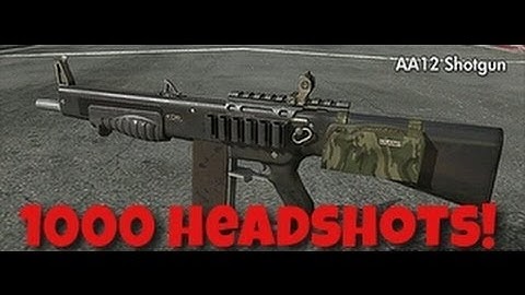 AA12 1000 Headshot Gold Title MW3 by Panda825