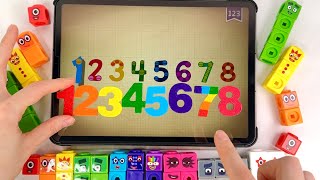 Numberblocks 1 to 100 Cubes Set Count Simply Math - Learn Count To Big Numbers Rainbow Colors