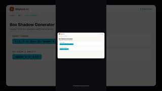 Box Shadow Generator — Free Online Tool | TinyTool.cc