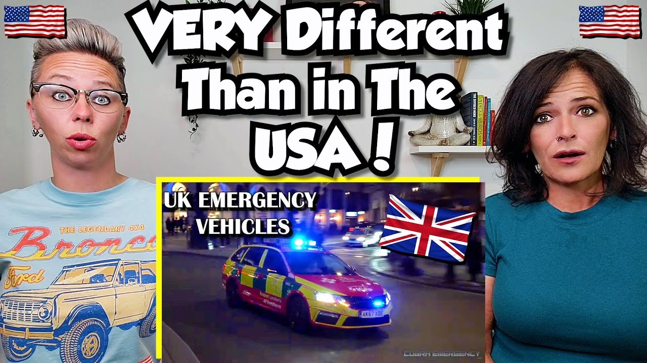 American Couple Reacts: INCREDIBLE UK Emergency Vehicles Responding! FIRST TIME EVER SEEING THEM!