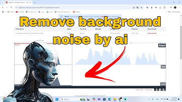 Remove background noises with one click By Ai