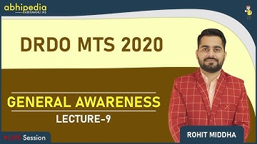 DRDO MTS I SSC CPO I General Awareness I Important questions I Lecture - 9 I by Rohit sir