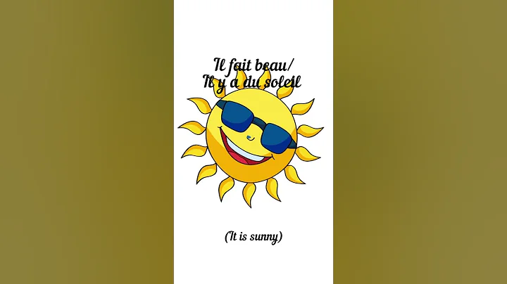 How to say the weather in French ?