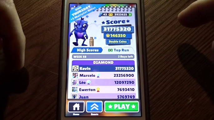 Subway Surfers Highscore 38.881.650 World Record - 2016 [NO KEYS