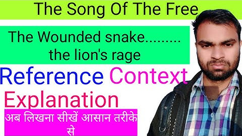 The Song of The Free Reference Context Explanation