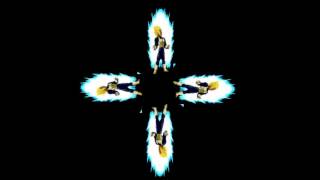 Dragon Ball Z hologram Technology Video for 4 face Holographic Pyramid 4 face view screenshot 4