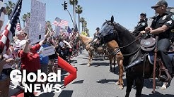 Coronavirus outbreak: Protesters in California demand end to COVID-19 lockdown