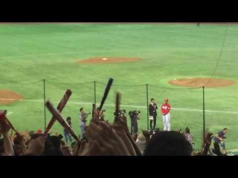 2016年9月10日広島東洋カープ優勝決定緒方監督インタビューとそれ行けカープ