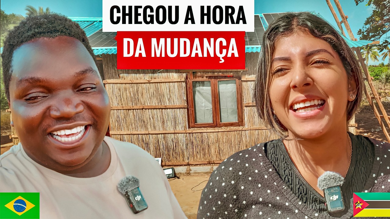 SAÍMOS DO ALUGUEL PARA VIVER NA NOSSA CABANA 🛖 NA ÁFRICA MOÇAMBIQUE 🇲🇿