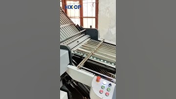 #HXCP CP Round Pile Folding Machine with Vertical Press Stacker Delivery