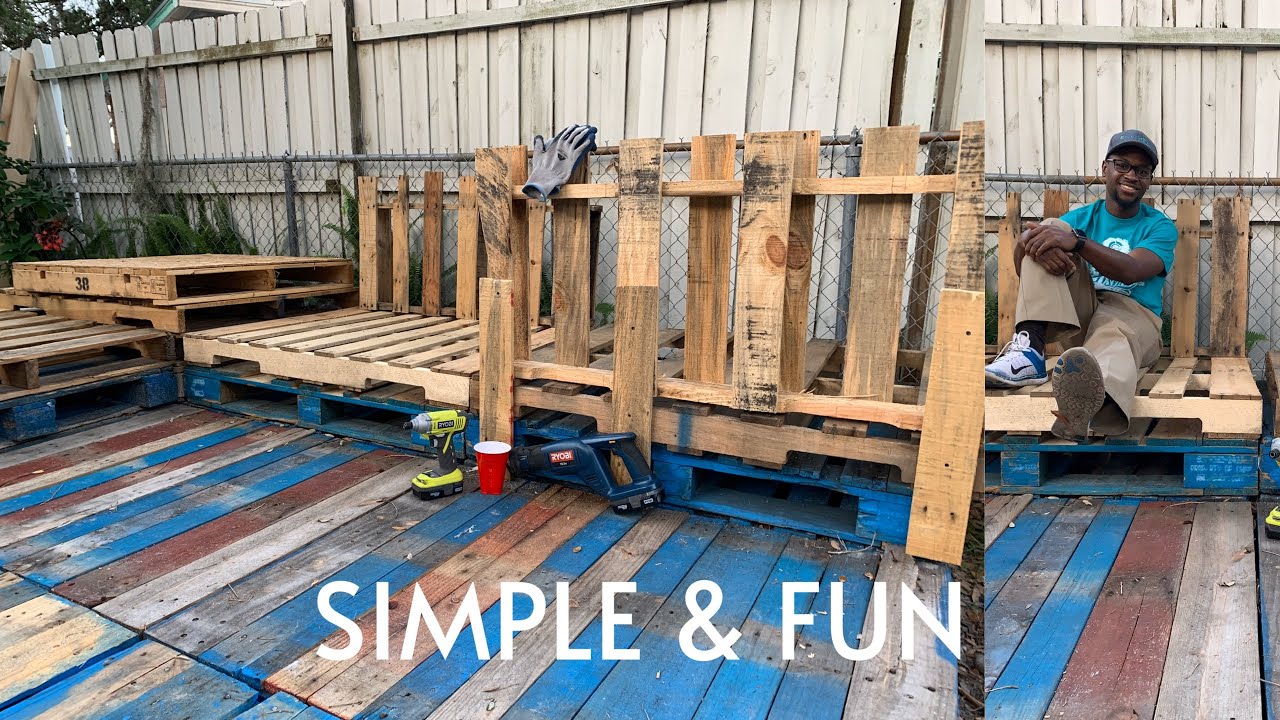HOW TO BUILD PALLET Back for A Pallet Couch. STEP BY STEP!! YouTube