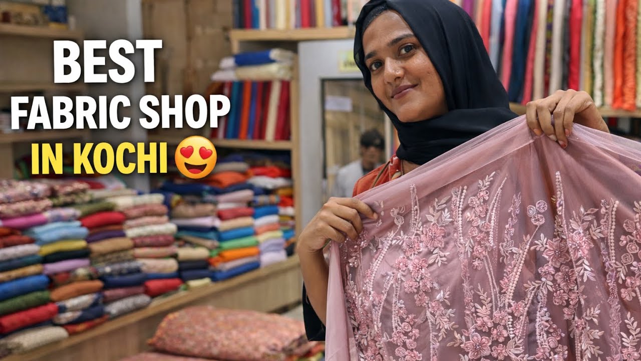 Best Running Fabric Shops in Kochi 😍 Budget Bridal Fabric Shopping