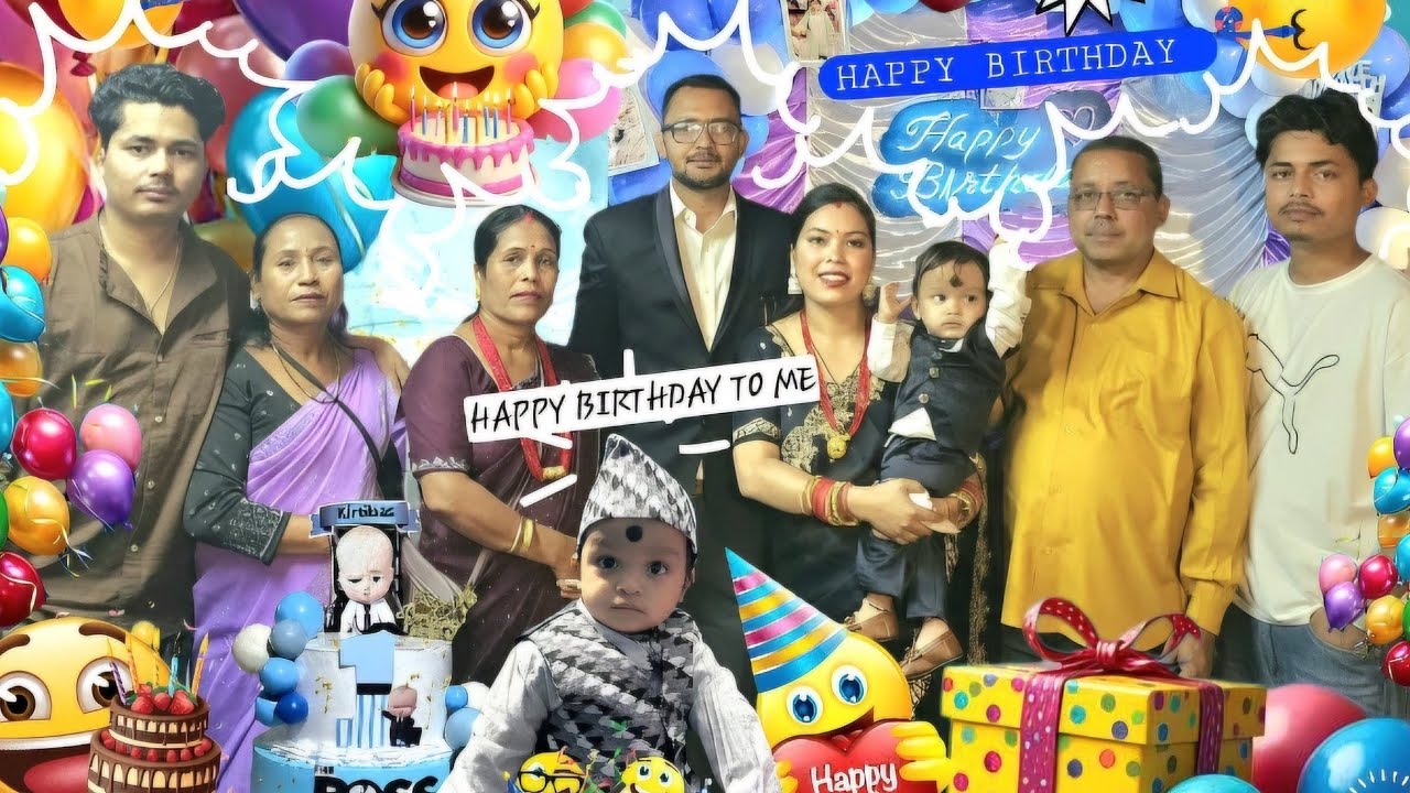 Happy 1st Birthday 1yrar celebration enjoy with all myfamily😍🎂PART1 #dailyvlog #birthday  #youtuber 