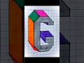 3d shape of G #yt #2dshapes #3dshapes